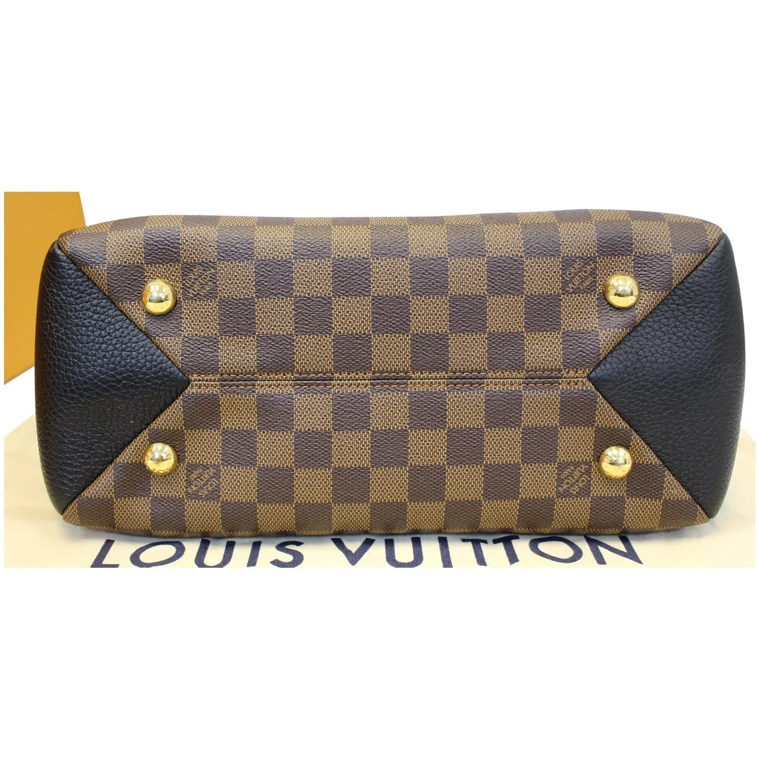 LOUIS VUITTON Brittany Damier Ebene Shoulder Bag Brown