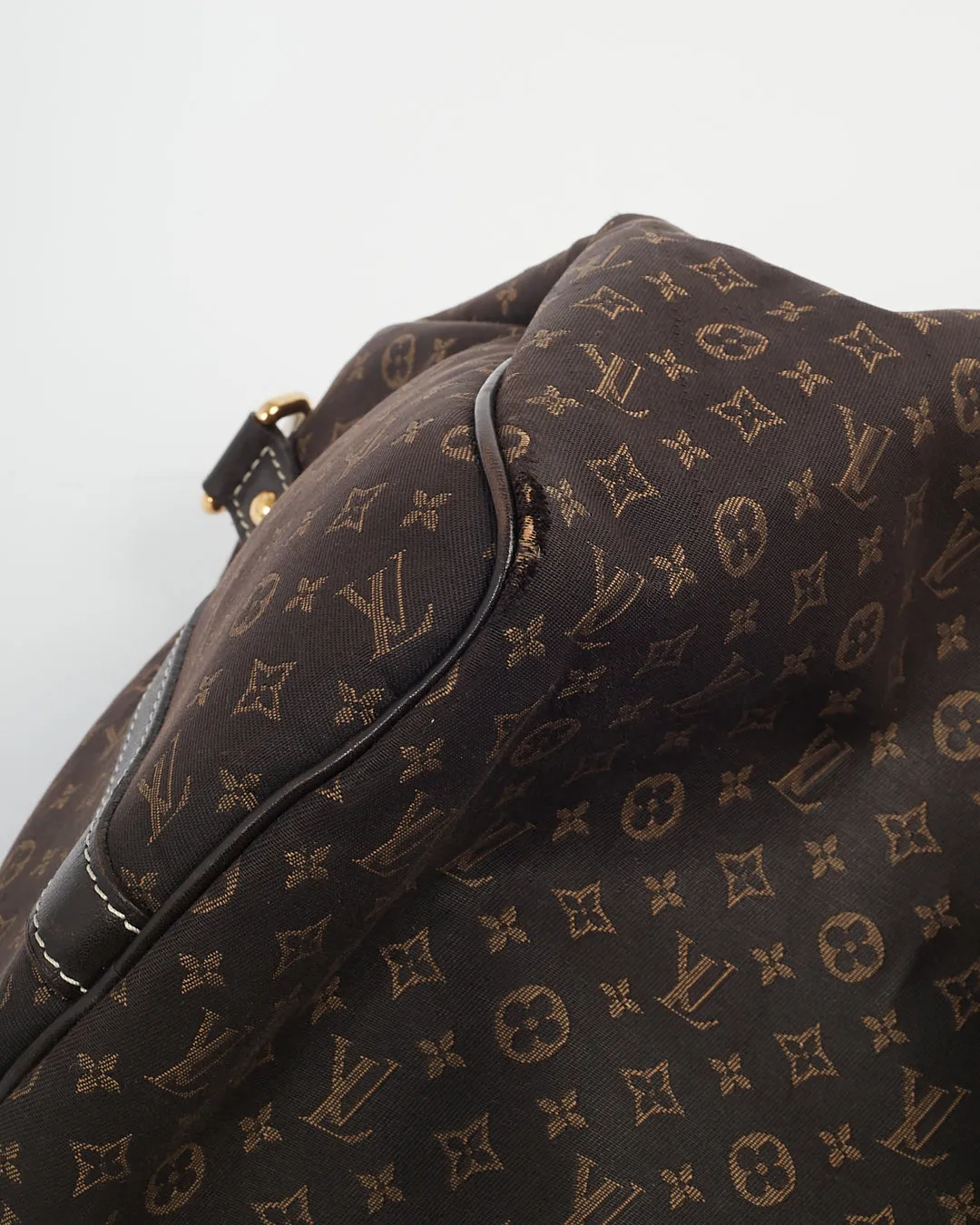 Louis Vuitton Brown Monogram Mini Lin Speedy Bandouliere 30 Bag