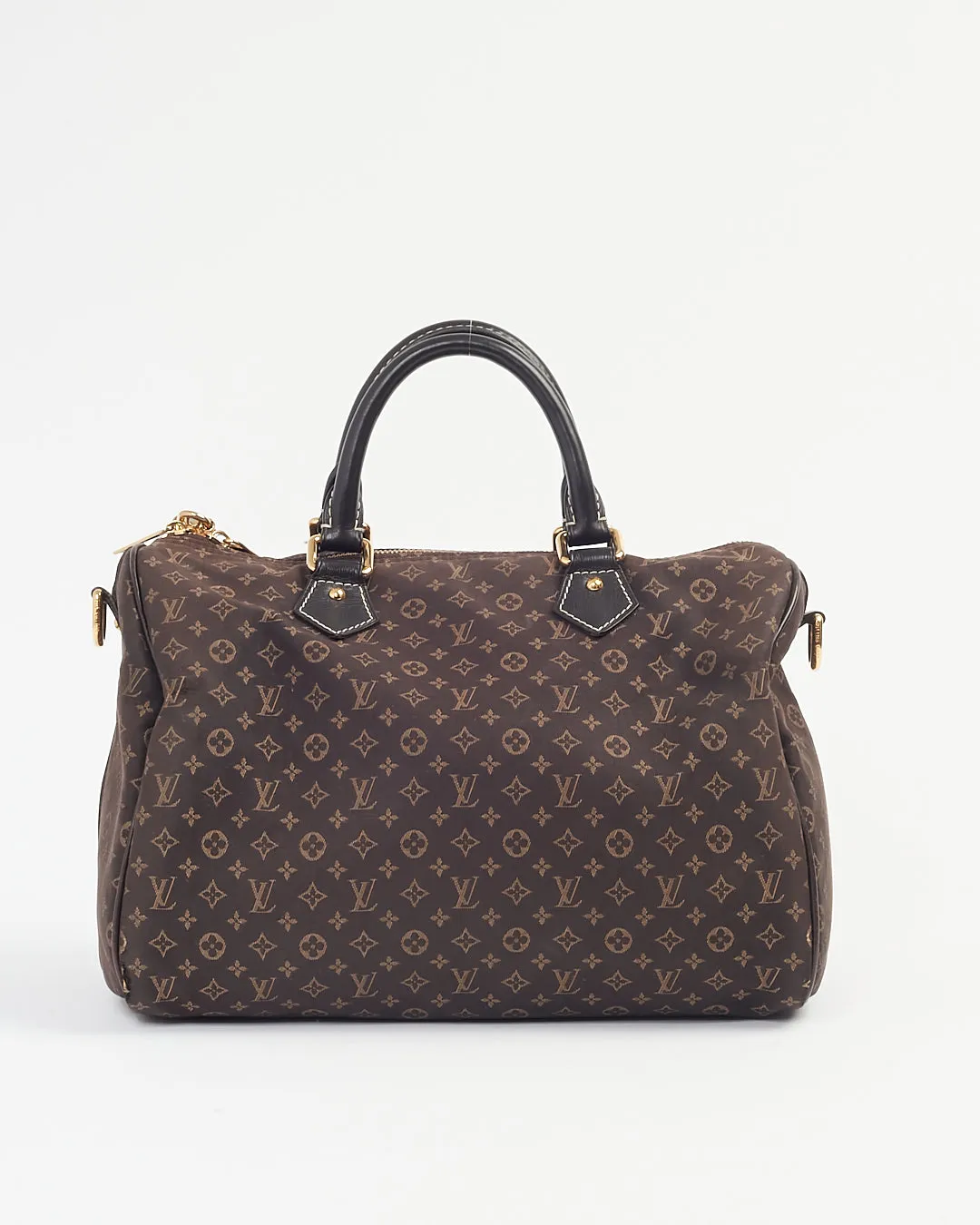 Louis Vuitton Brown Monogram Mini Lin Speedy Bandouliere 30 Bag