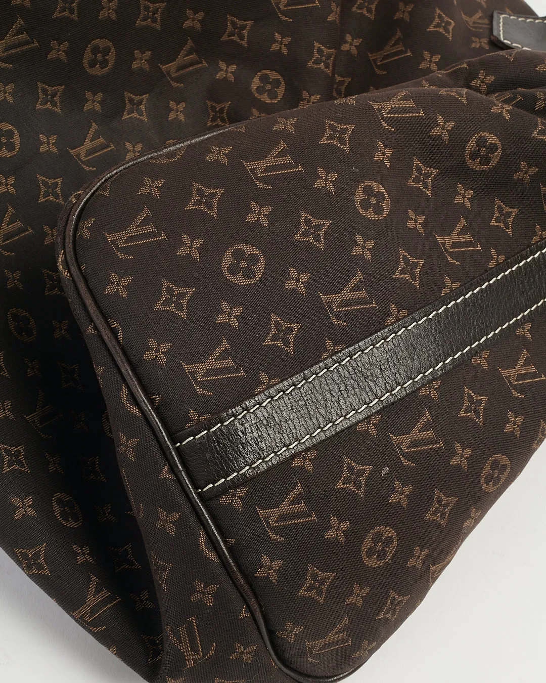 Louis Vuitton Brown Monogram Mini Lin Speedy Bandouliere 30 Bag