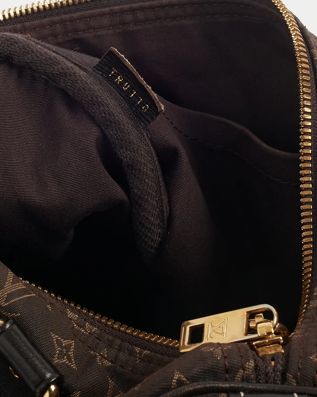 Louis Vuitton Brown Monogram Mini Lin Speedy Bandouliere 30 Bag