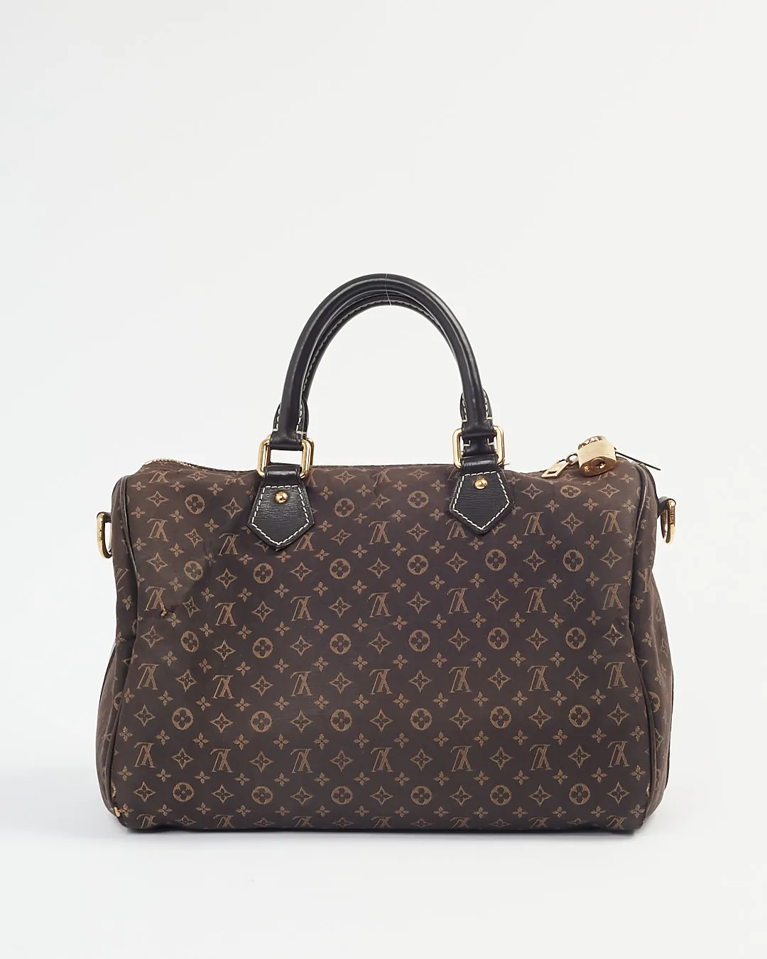 Louis Vuitton Brown Monogram Mini Lin Speedy Bandouliere 30 Bag