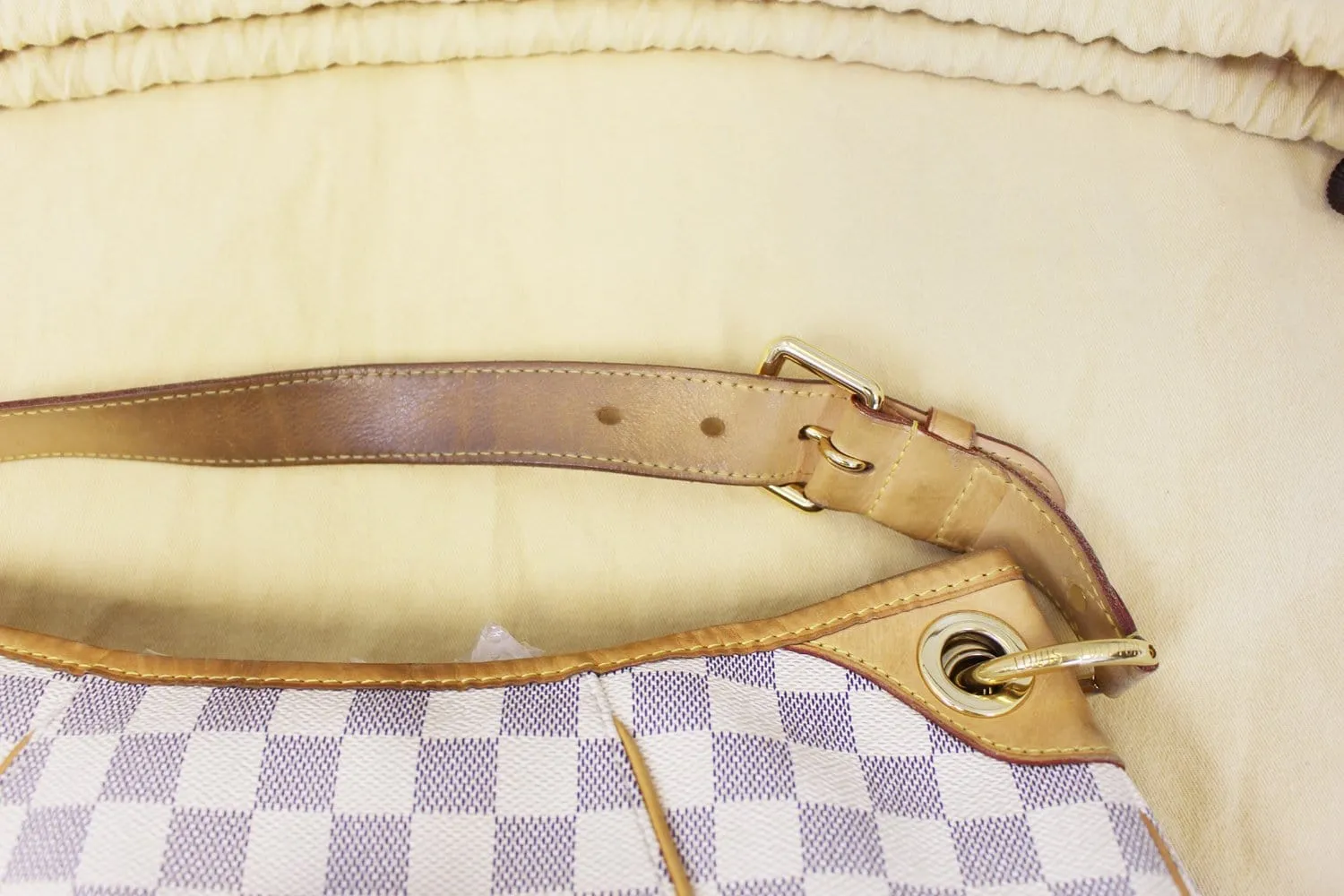 LOUIS VUITTON Damier Azur Galliera PM Shoulder Bag