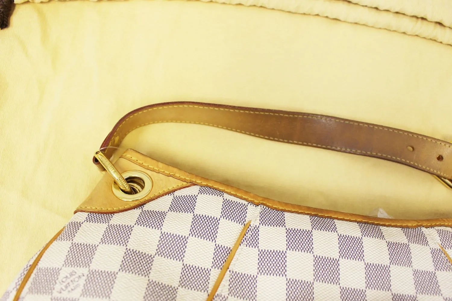 LOUIS VUITTON Damier Azur Galliera PM Shoulder Bag