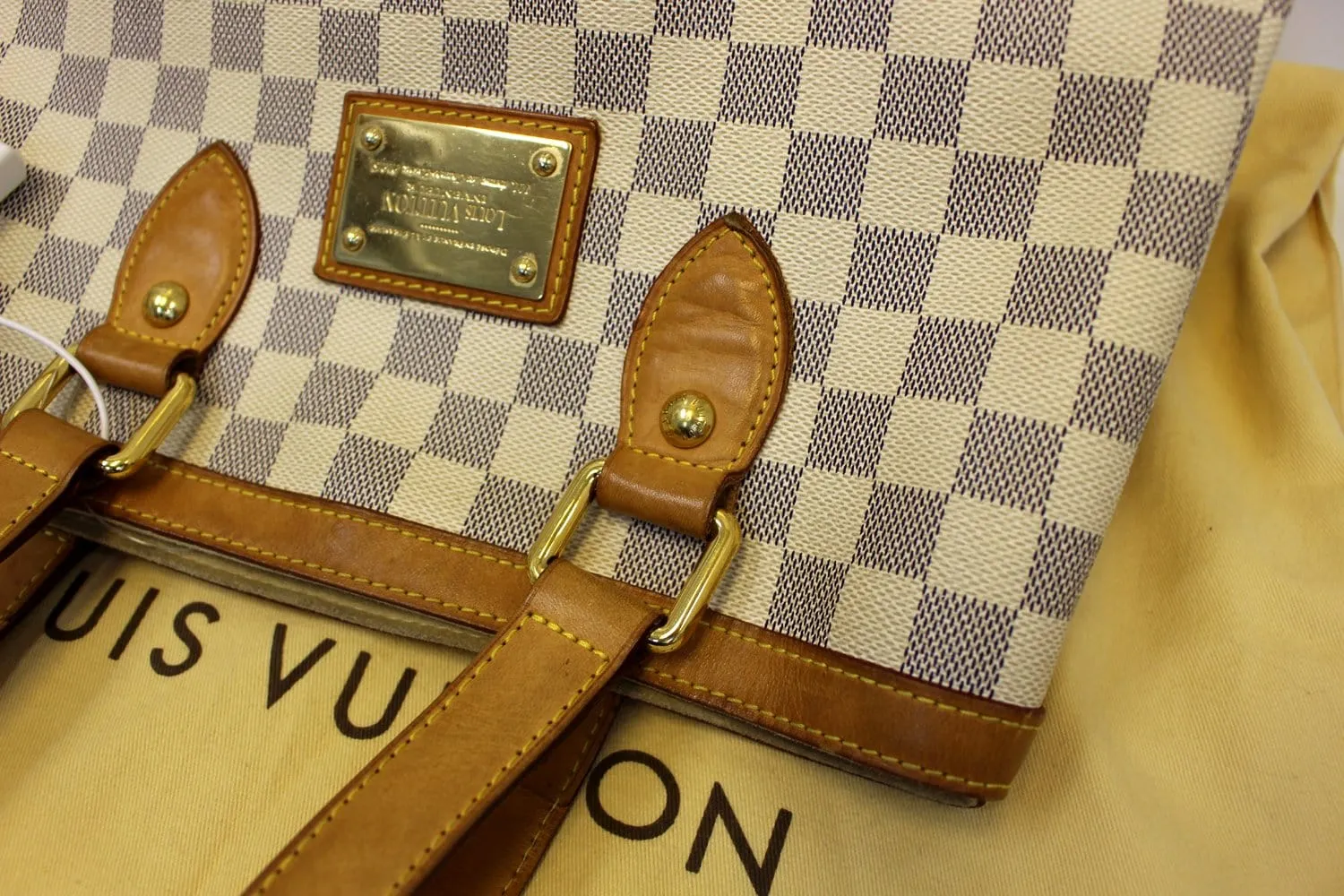 LOUIS VUITTON Damier Azur Hampstead PM Shoulder Bag - Sale