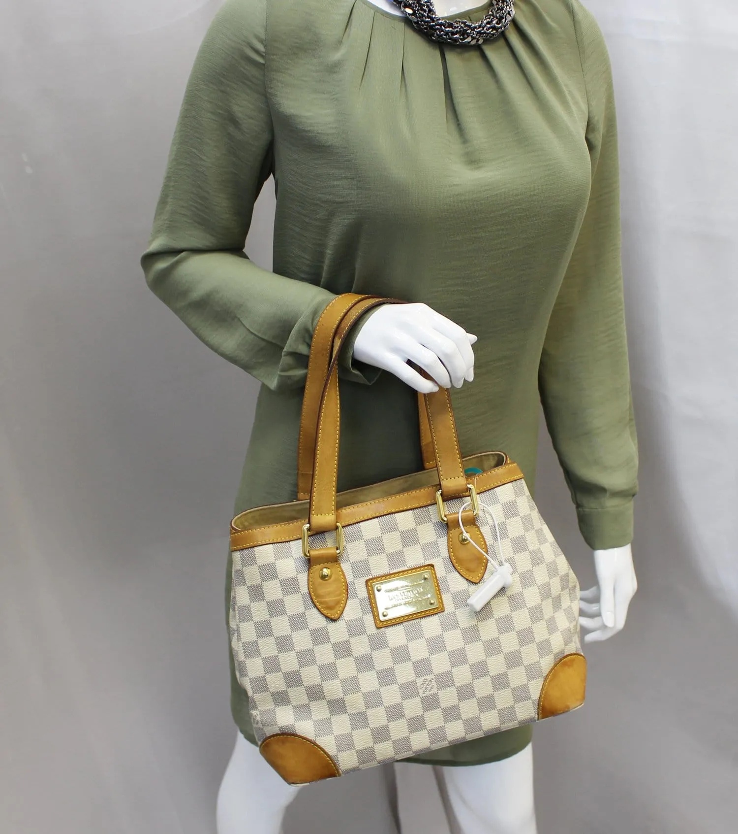 LOUIS VUITTON Damier Azur Hampstead PM Shoulder Bag - Sale