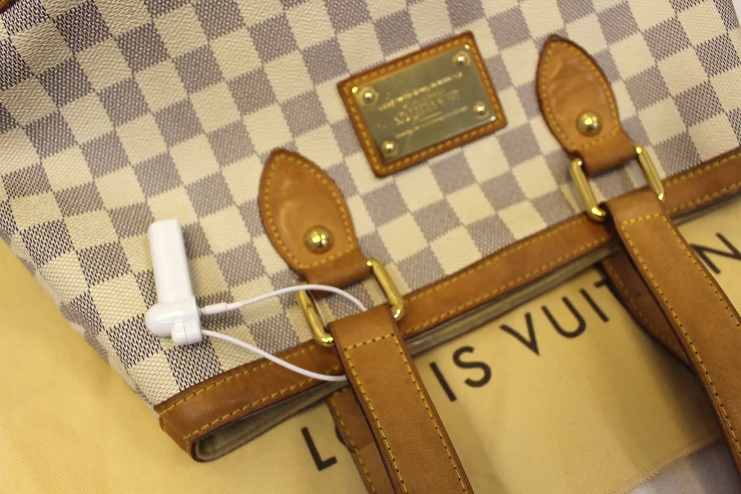 LOUIS VUITTON Damier Azur Hampstead PM Shoulder Bag - Sale