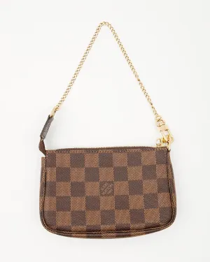 Louis Vuitton Damier Ebene Canvas Mini Pochette Accesoires