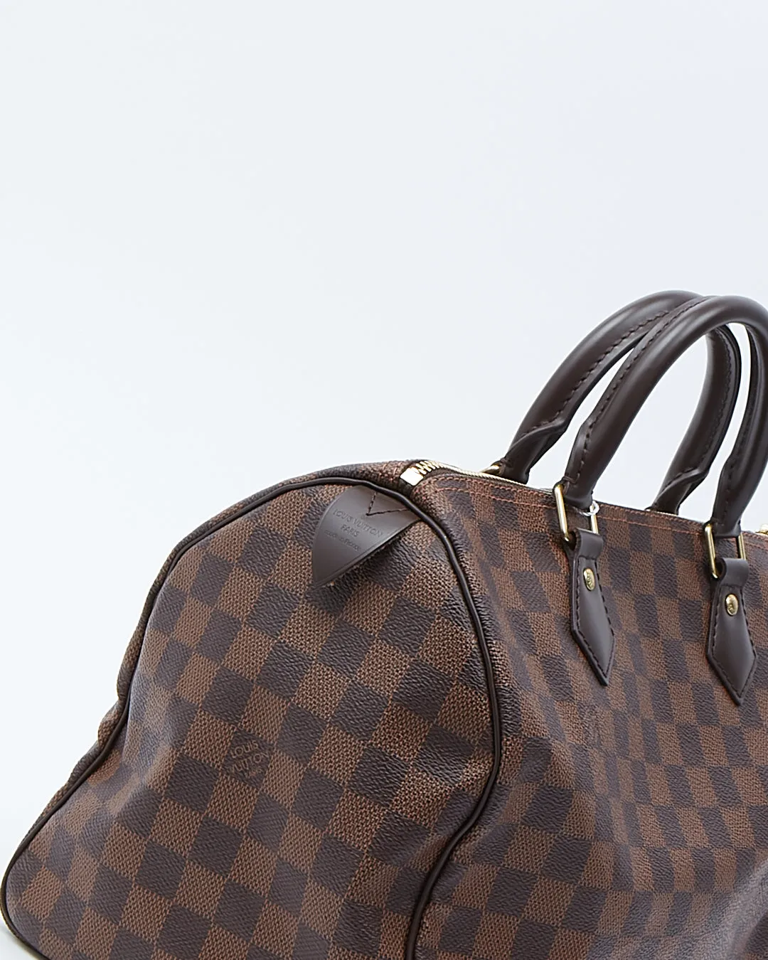 Louis Vuitton Damier Ebene Canvas Speedy 30 Bag