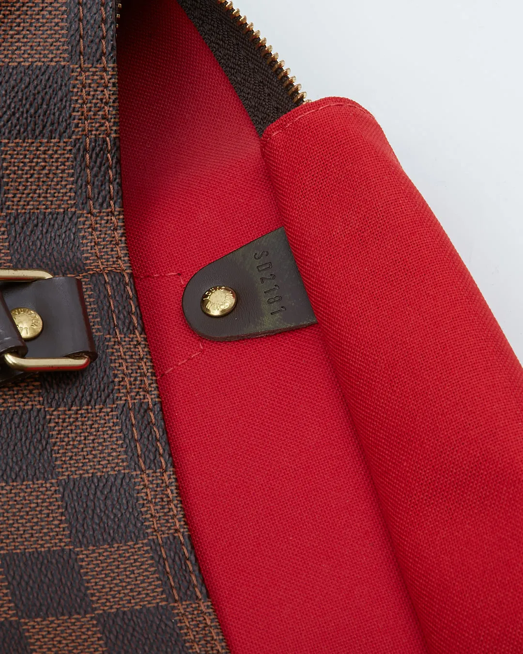 Louis Vuitton Damier Ebene Canvas Speedy 35 Bag