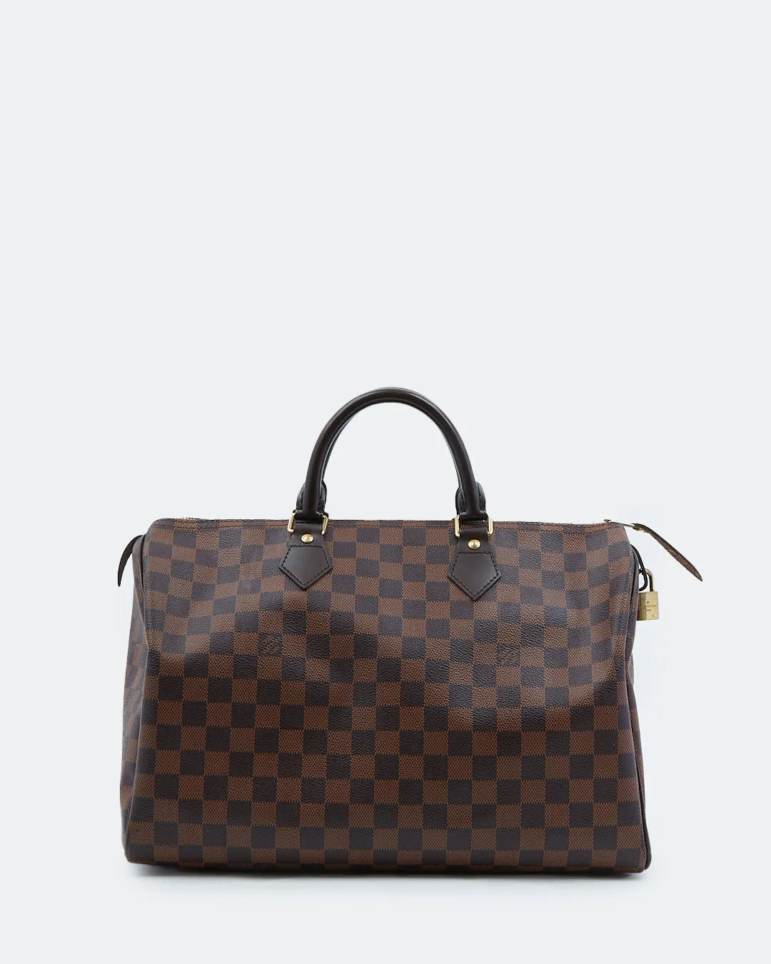 Louis Vuitton Damier Ebene Canvas Speedy 35 Bag