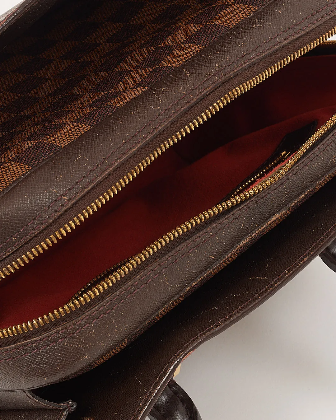 Louis Vuitton Damier Ebene Canvas Triana Top Handle Bag