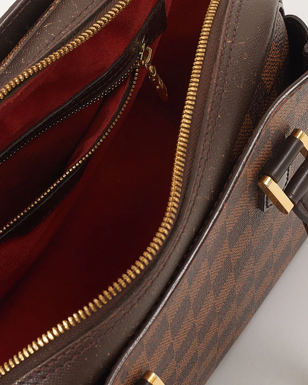 Louis Vuitton Damier Ebene Canvas Triana Top Handle Bag