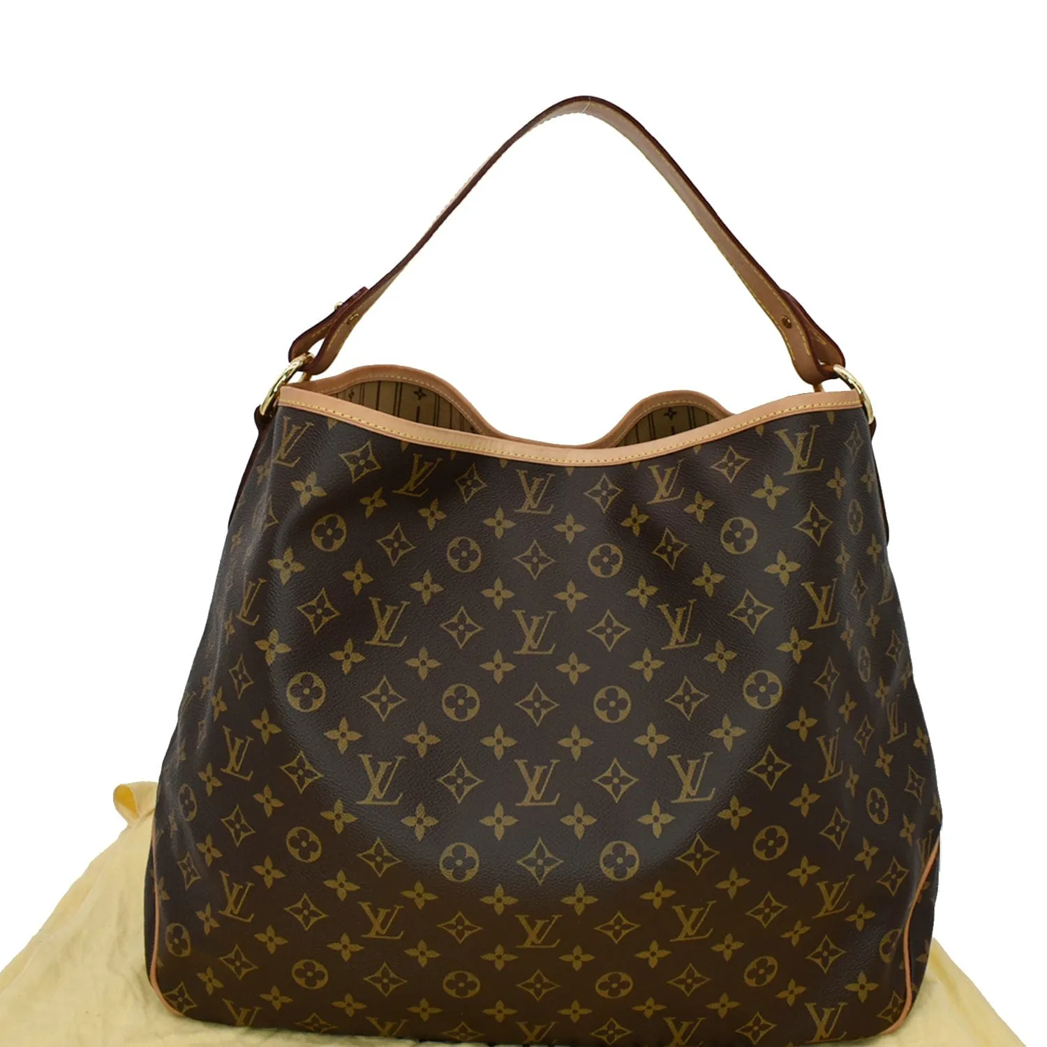 LOUIS VUITTON Delightful GM Monogram Canvas Shoulder Bag Brown
