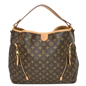 LOUIS VUITTON Delightful GM Monogram Canvas Shoulder Bag Brown