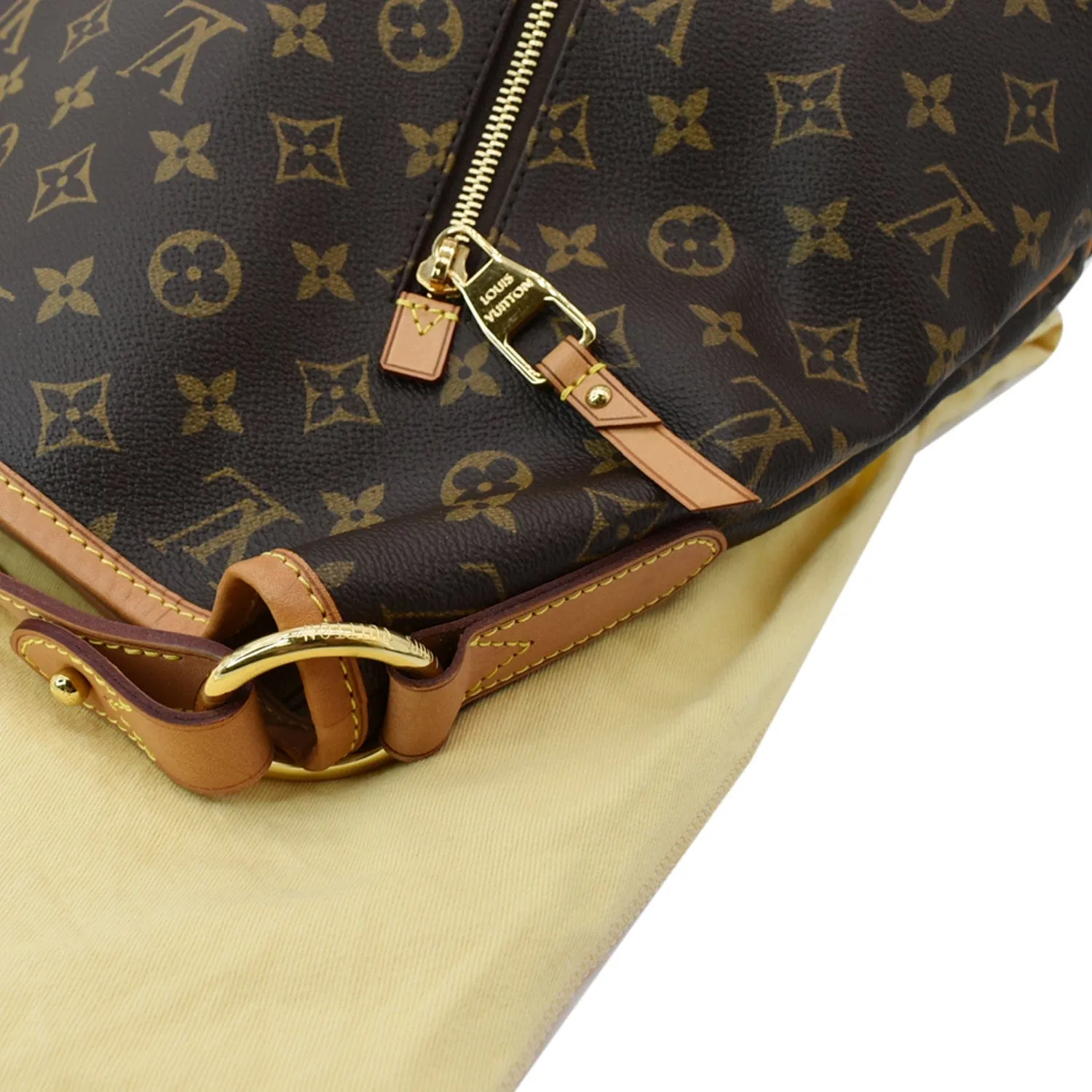 LOUIS VUITTON Delightful GM Monogram Canvas Shoulder Bag Brown