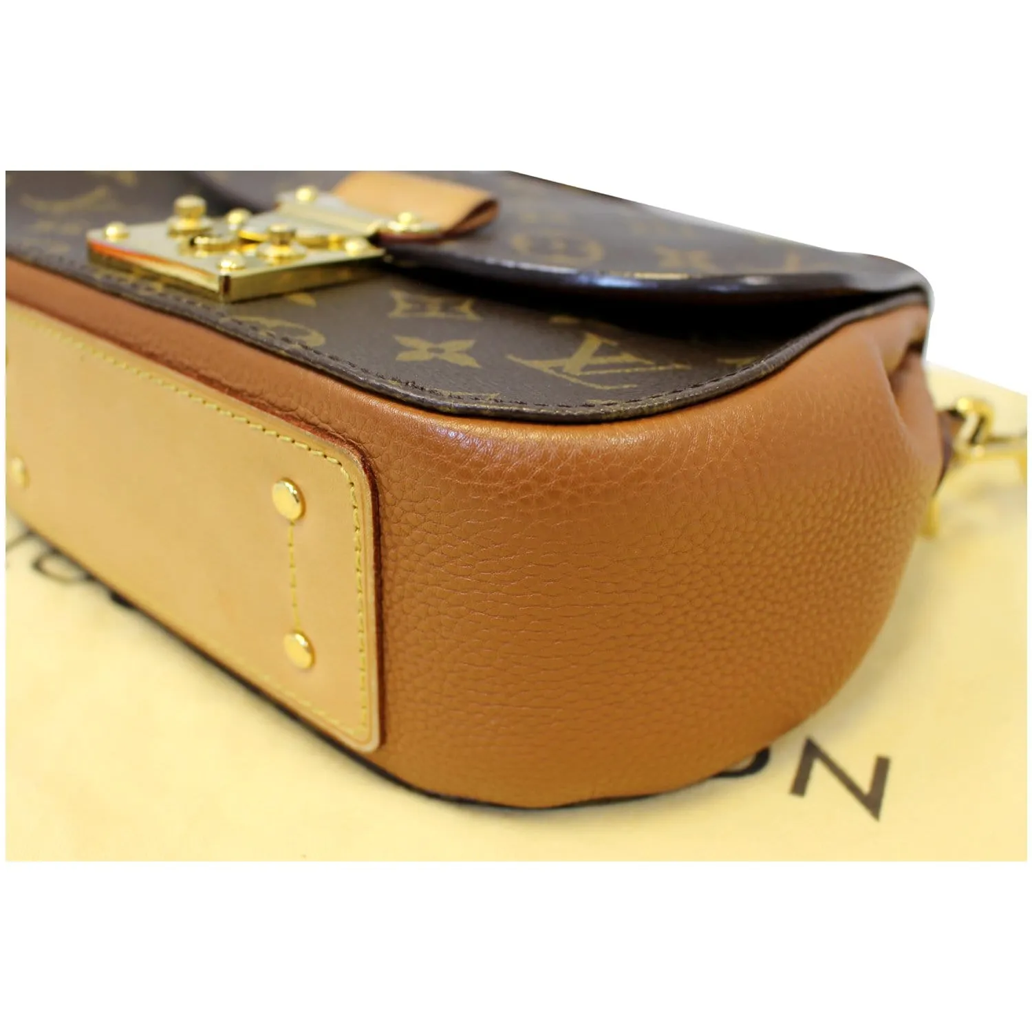 LOUIS VUITTON Eden PM Monogram Canvas Shoulder Bag Brown