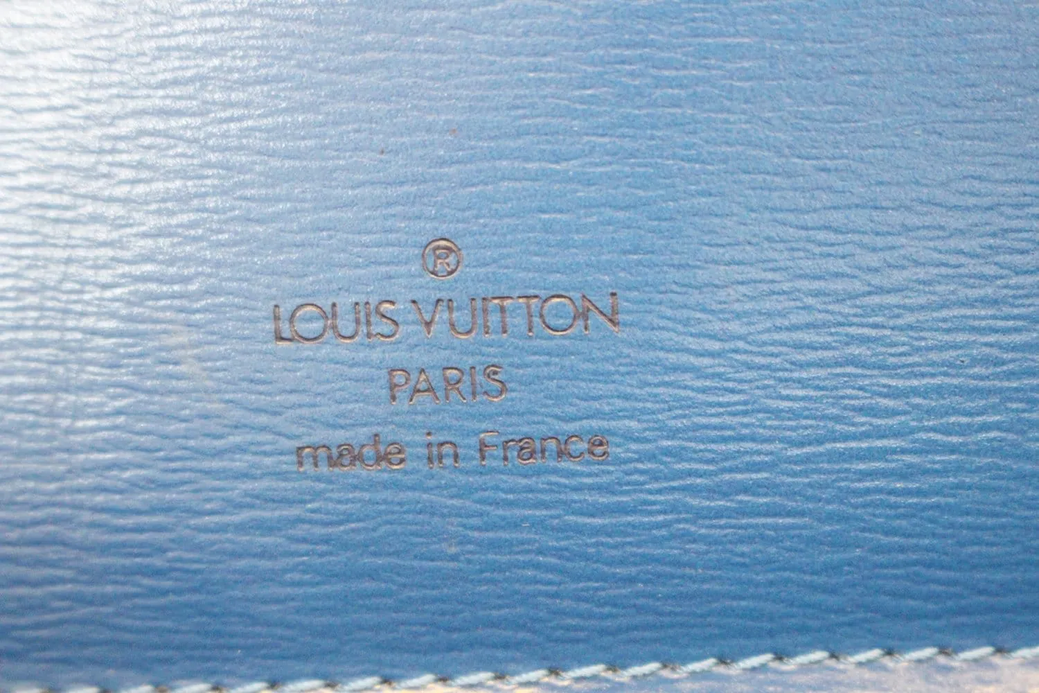 LOUIS VUITTON Epi Leather Blue Cluny Shoulder Bag