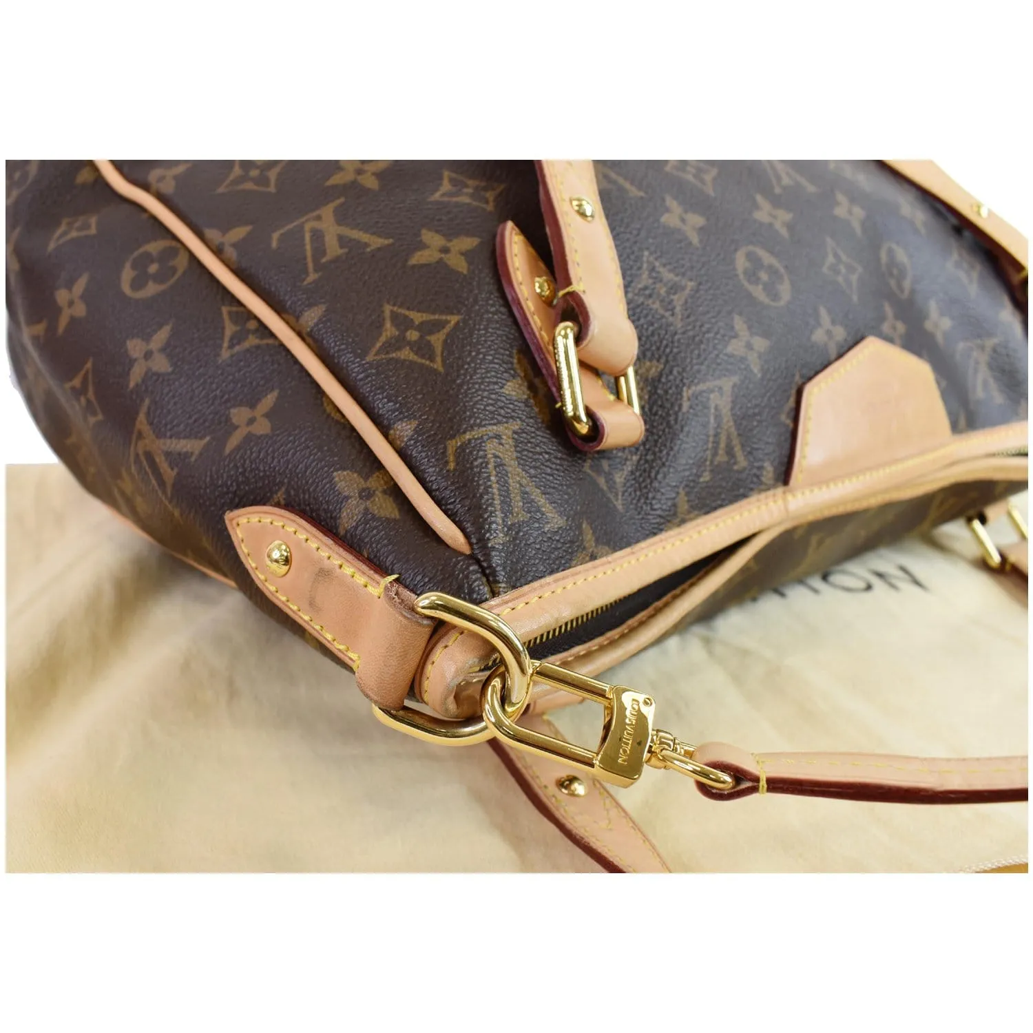 LOUIS VUITTON Estrela MM Monogram Canvas Shoulder Bag Brown