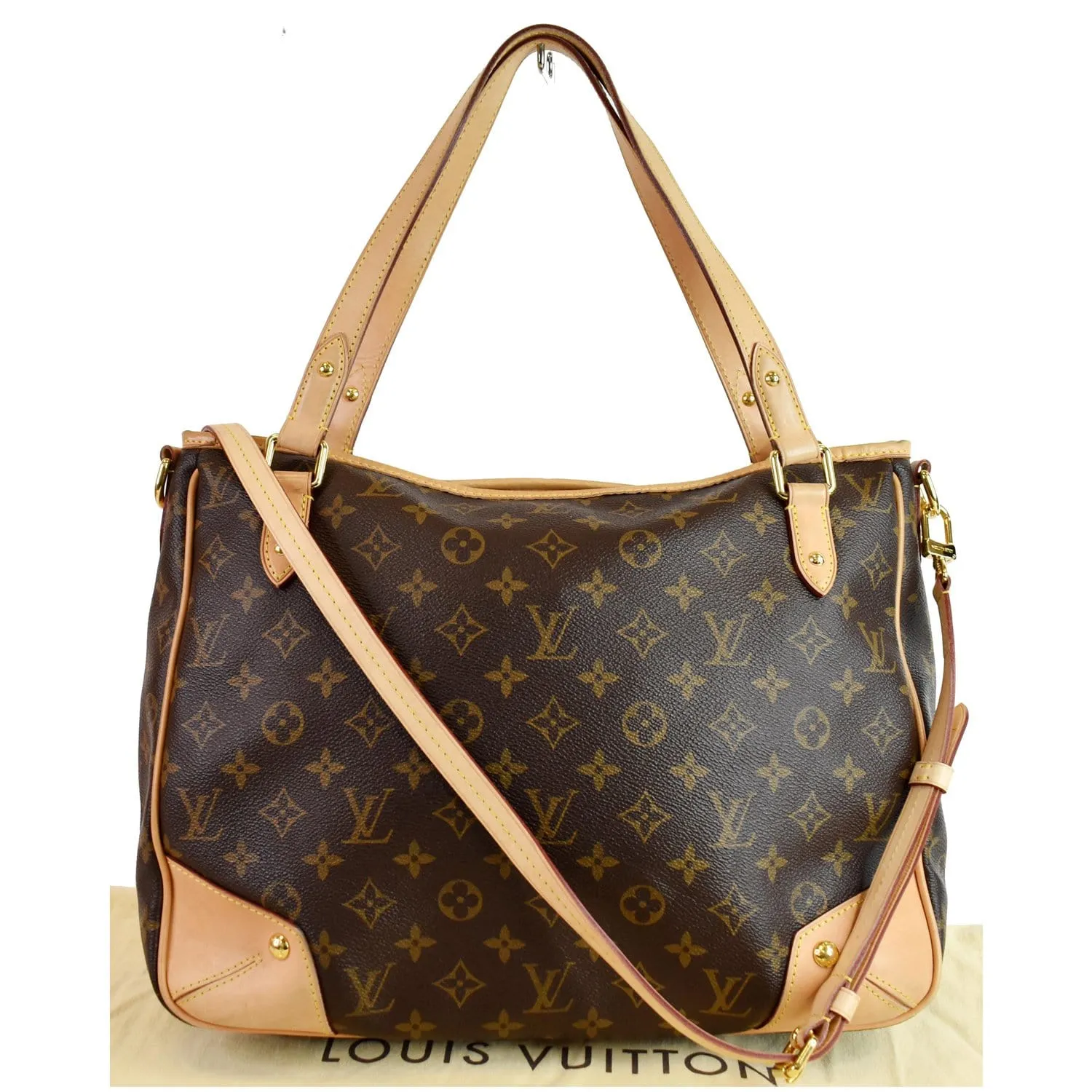 LOUIS VUITTON Estrela MM Monogram Canvas Shoulder Bag Brown
