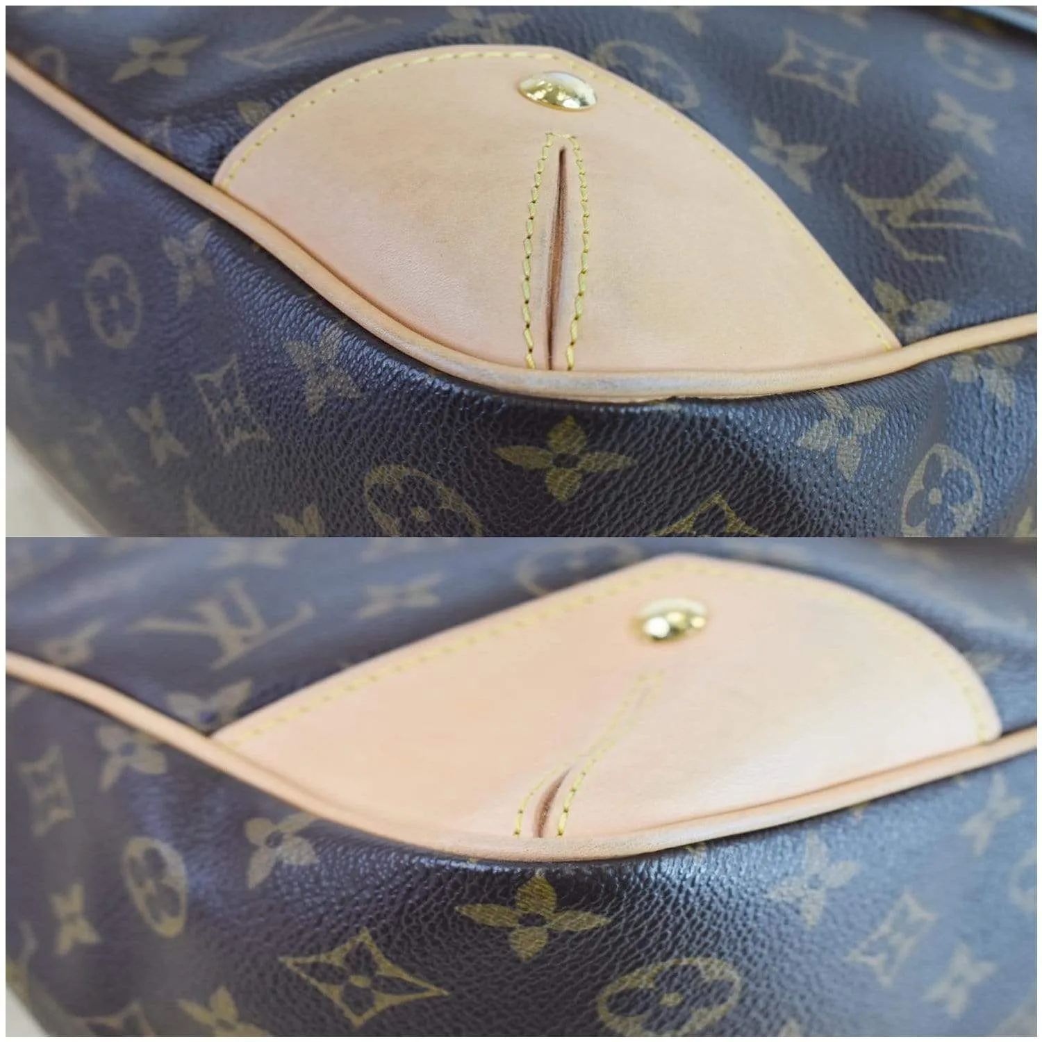 LOUIS VUITTON Estrela MM Monogram Canvas Shoulder Bag Brown