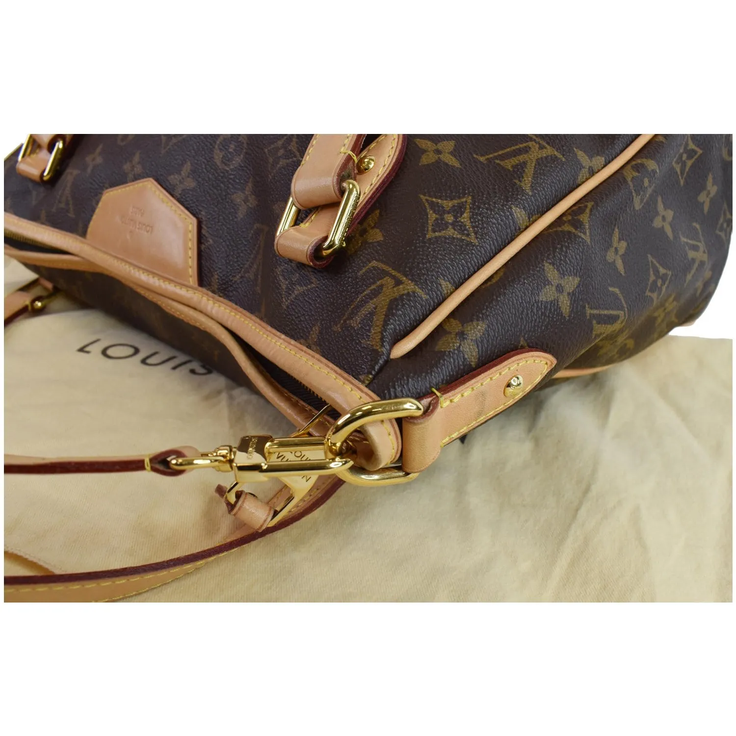 LOUIS VUITTON Estrela MM Monogram Canvas Shoulder Bag Brown