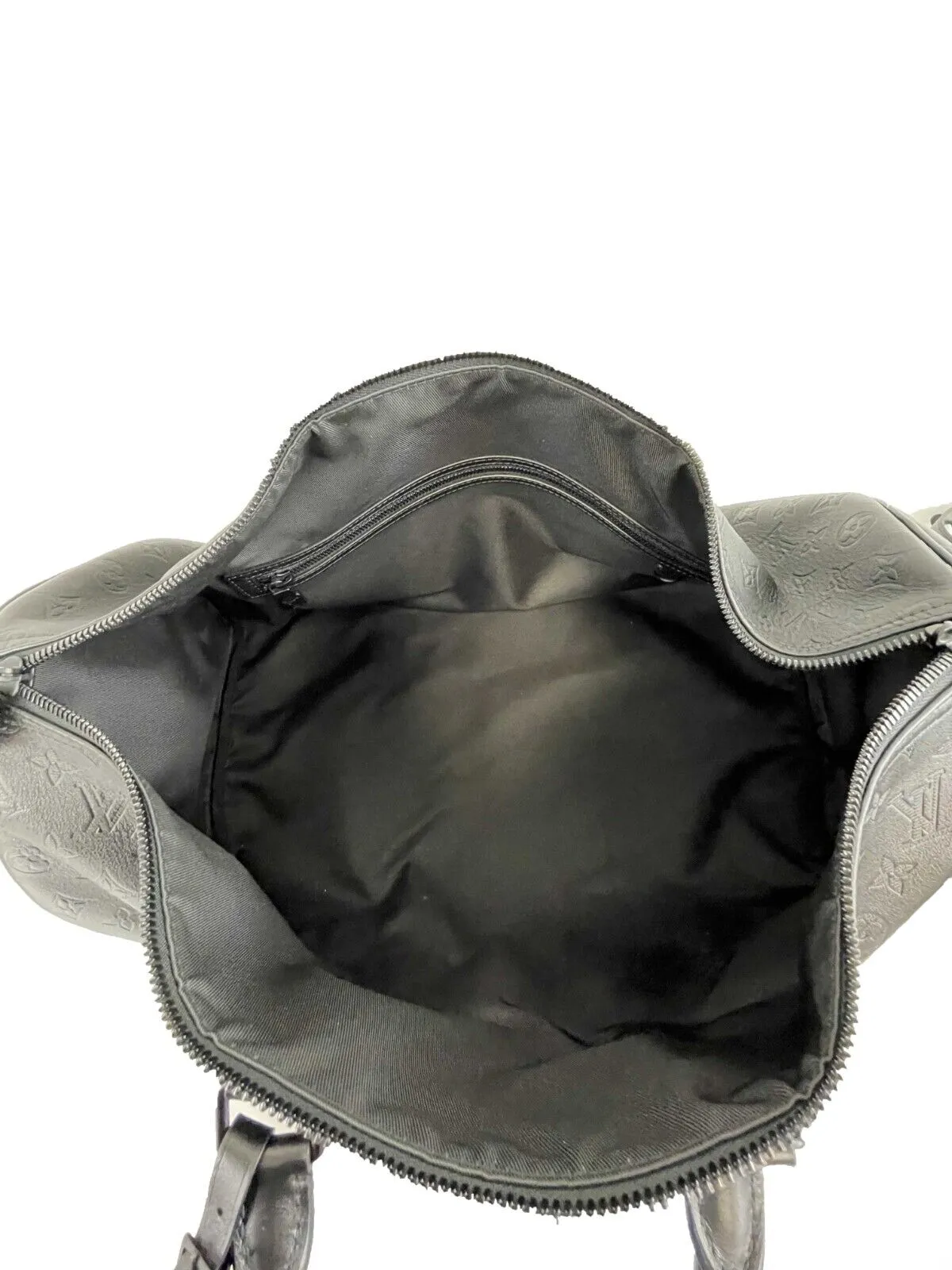 Louis Vuitton - Excellent - Keepall Bandoulière 50 - Black Duffle w/ Strap