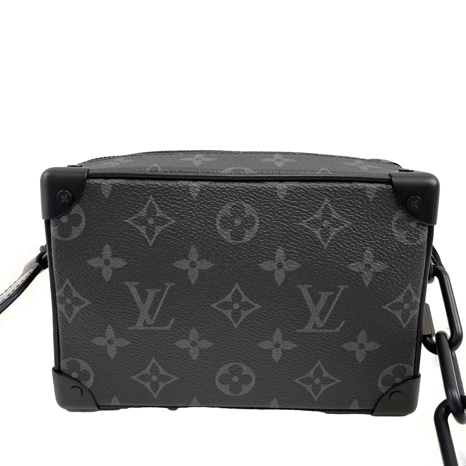 Louis Vuitton Excellent Mini Soft Trunk Monogram Eclipse Black Handbag