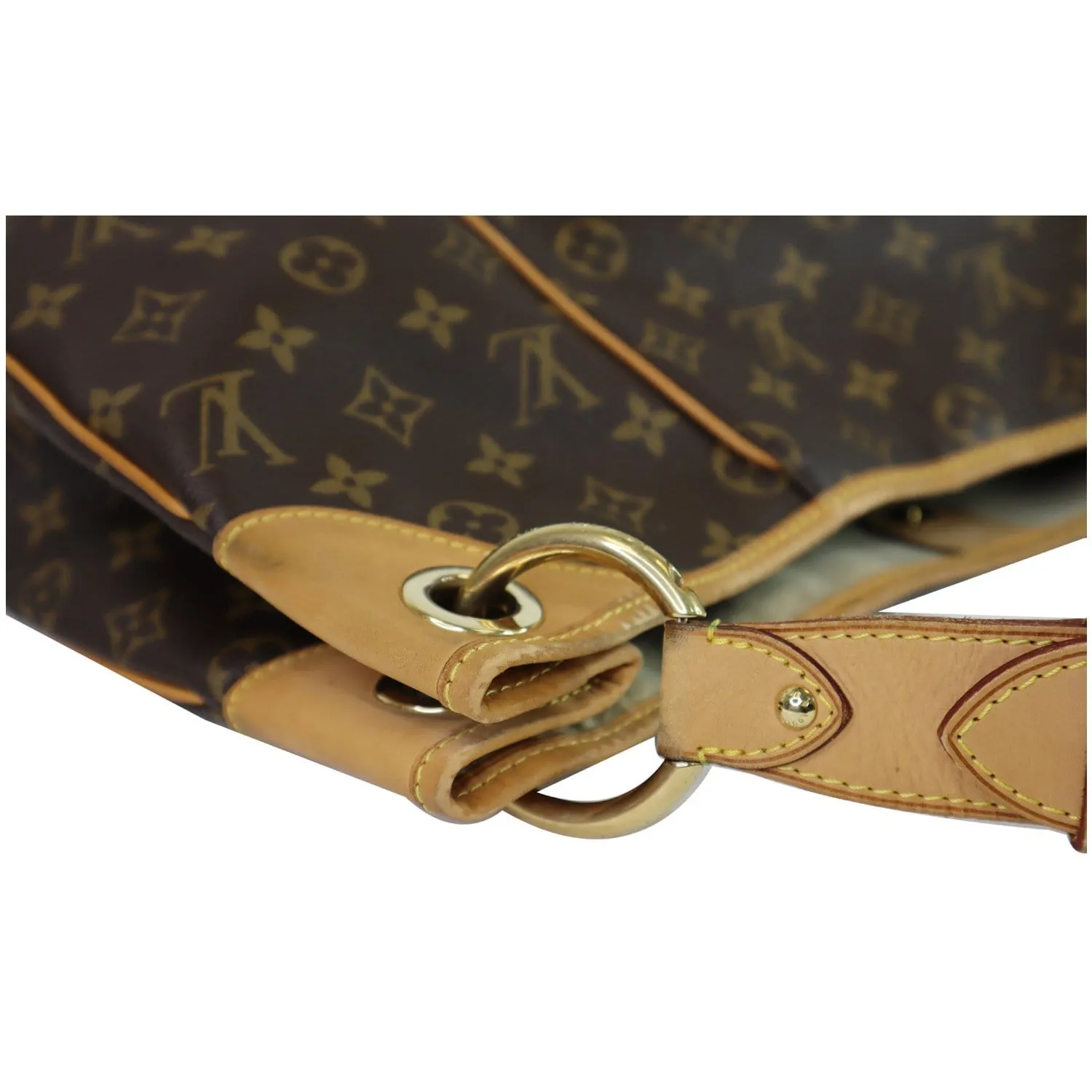 LOUIS VUITTON Galliera GM Monogram Canvas Shoulder Bag Brown