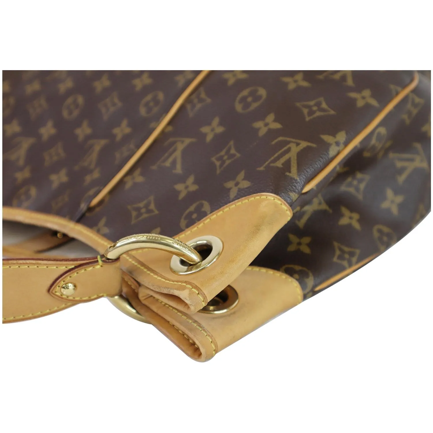 LOUIS VUITTON Galliera GM Monogram Canvas Shoulder Bag Brown
