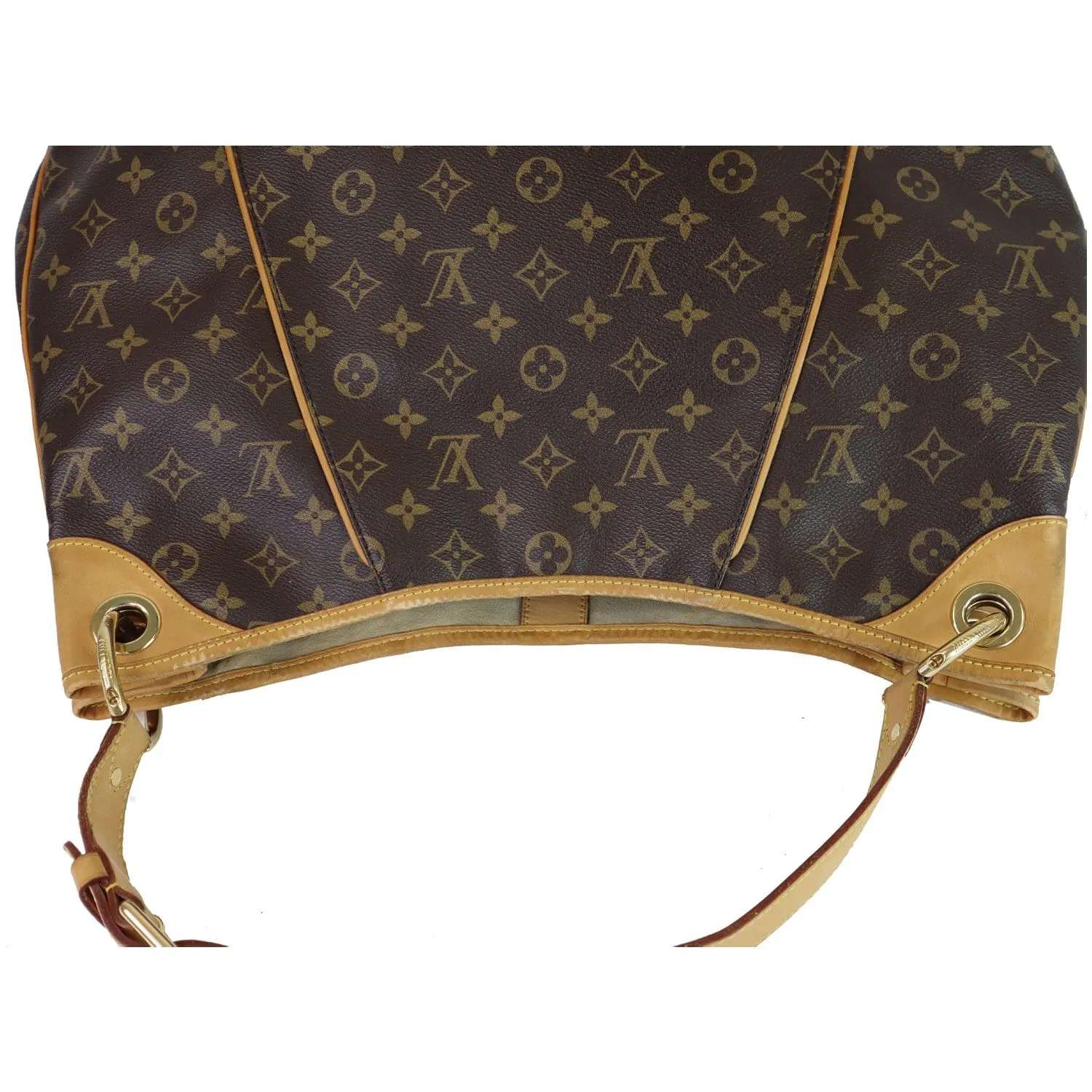 LOUIS VUITTON Galliera GM Monogram Canvas Shoulder Bag Brown