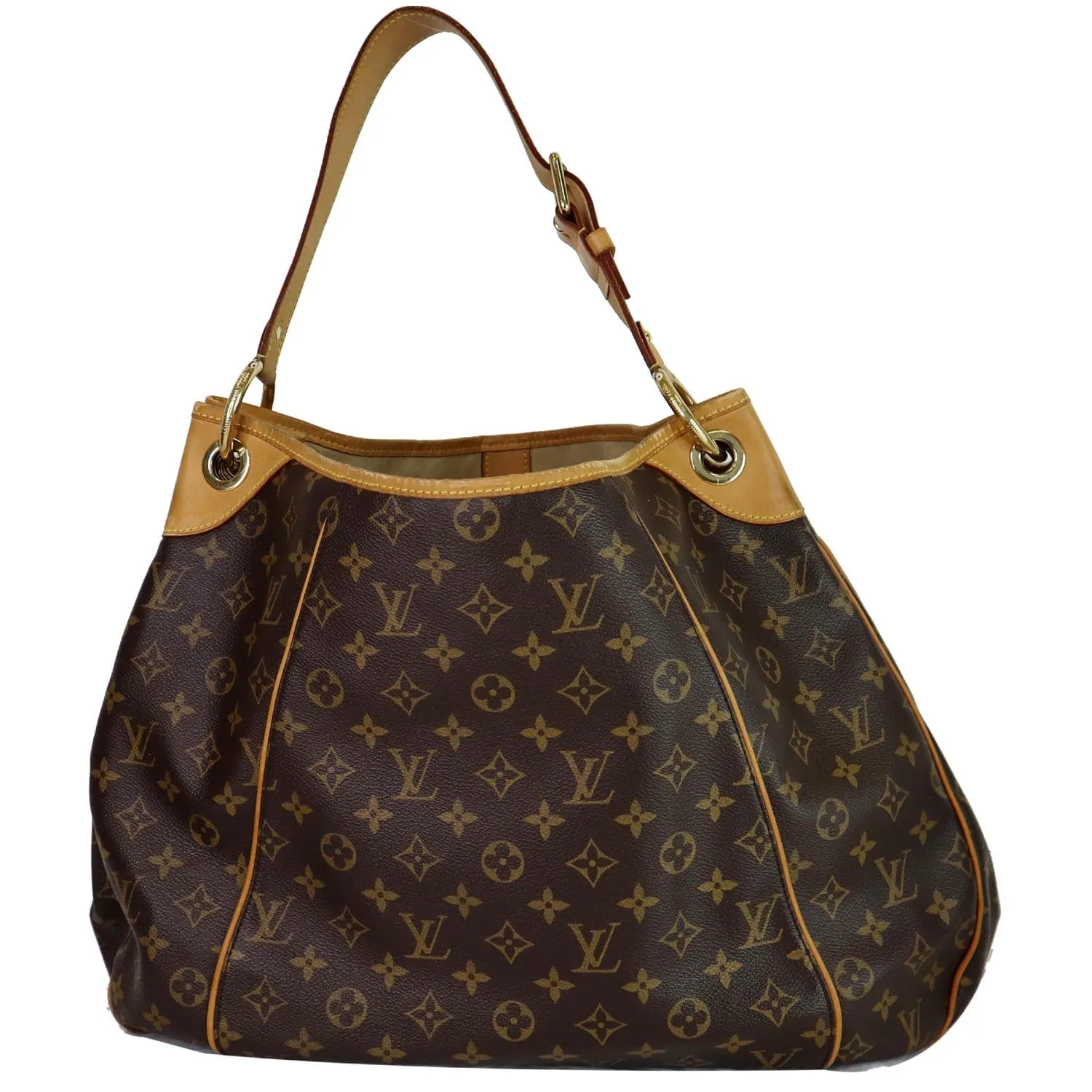 LOUIS VUITTON Galliera GM Monogram Canvas Shoulder Bag Brown