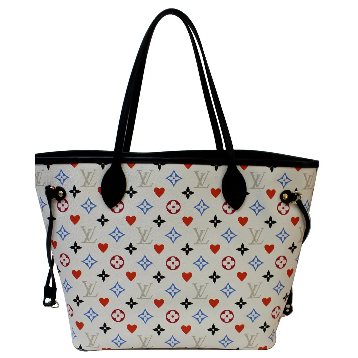 LOUIS VUITTON Game On Neverfull Monogram Canvas Shoulder Bag White