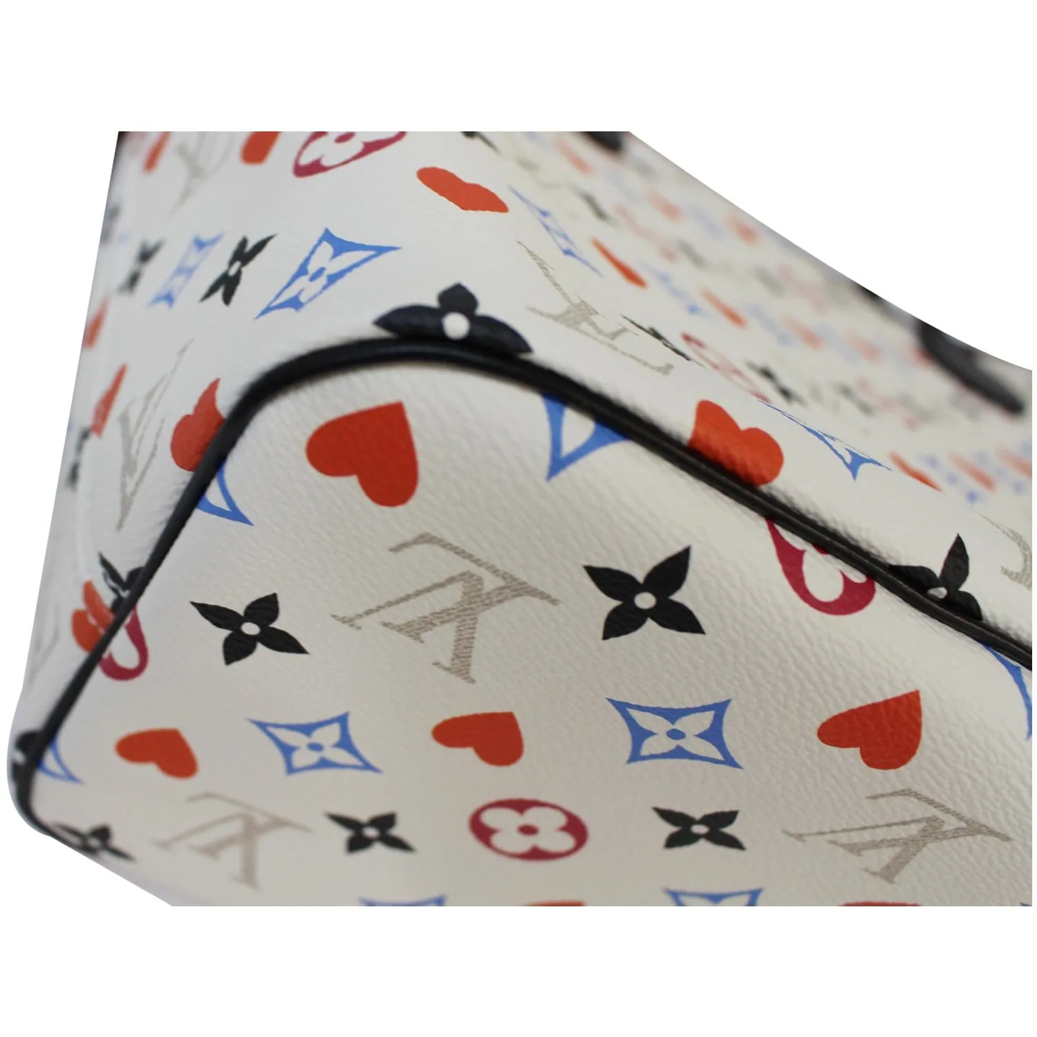 LOUIS VUITTON Game On Neverfull Monogram Canvas Shoulder Bag White