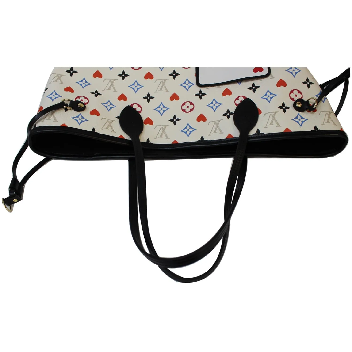 LOUIS VUITTON Game On Neverfull Monogram Canvas Shoulder Bag White