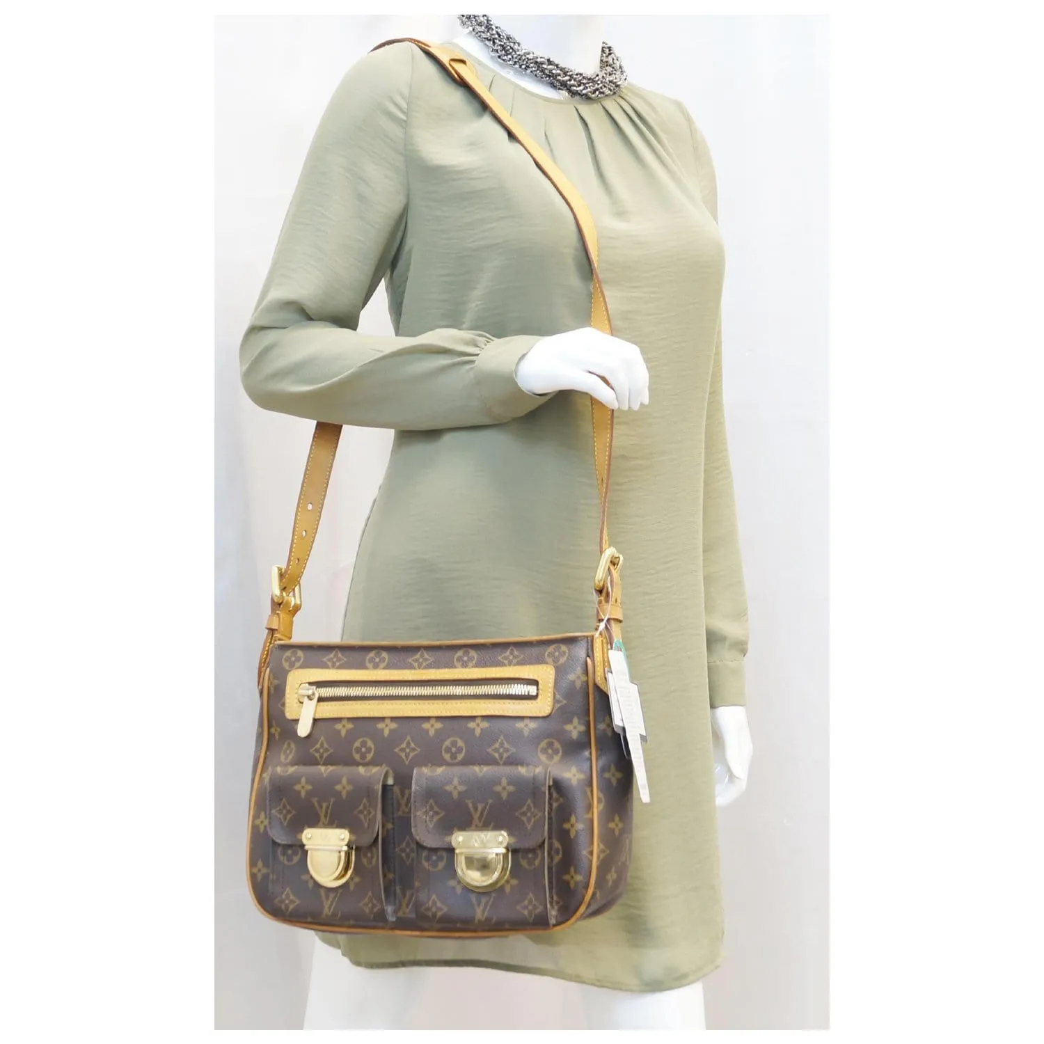 LOUIS VUITTON Hudson GM Monogram Canvas Shoulder Bag