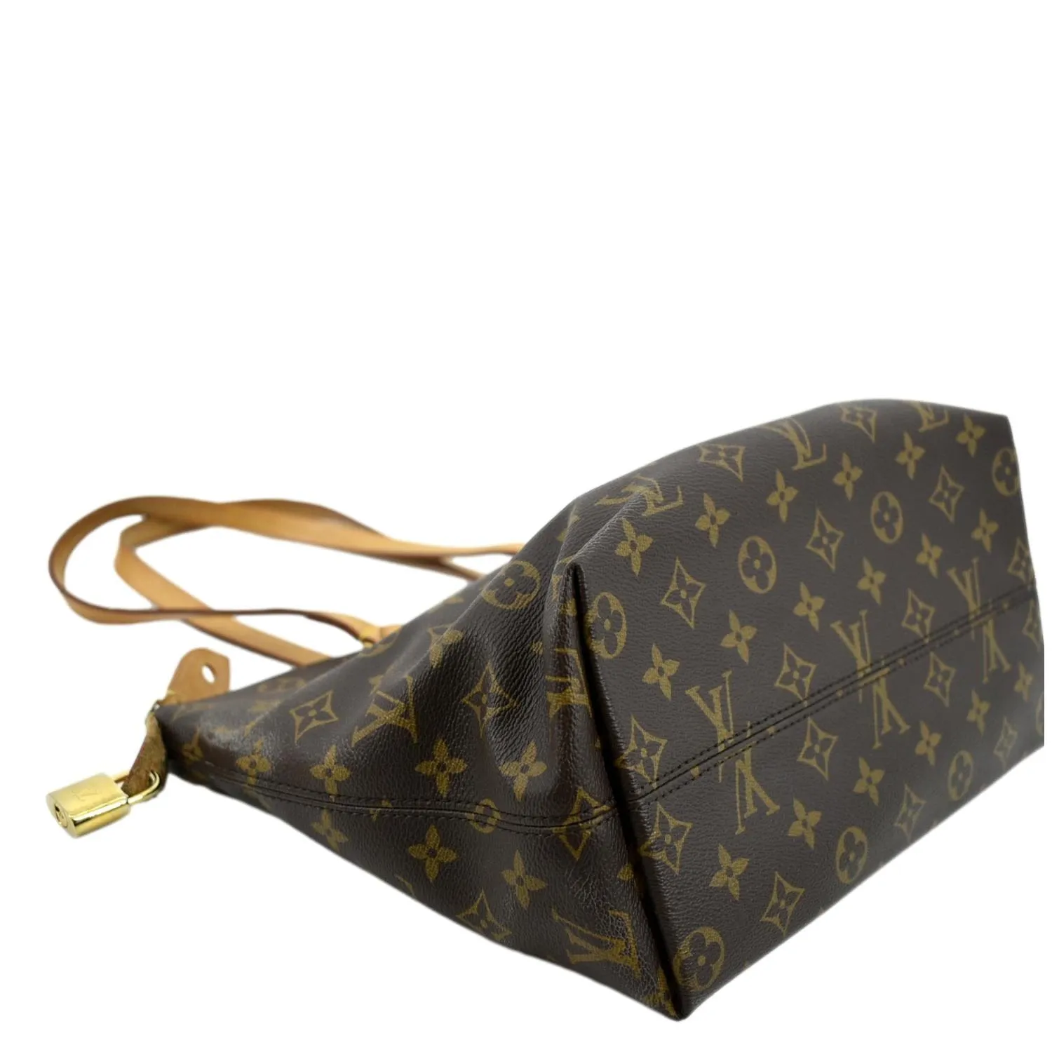 LOUIS VUITTON Iena PM Monogram Canvas Shoulder Bag Brown