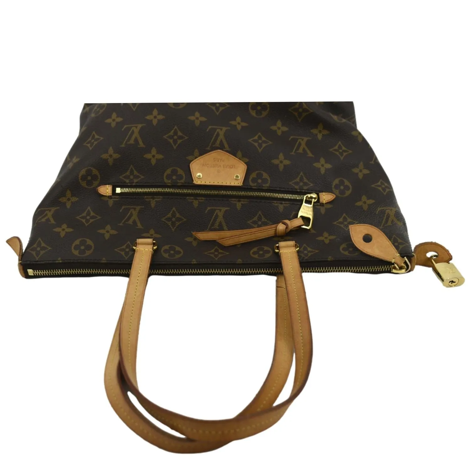 LOUIS VUITTON Iena PM Monogram Canvas Shoulder Bag Brown