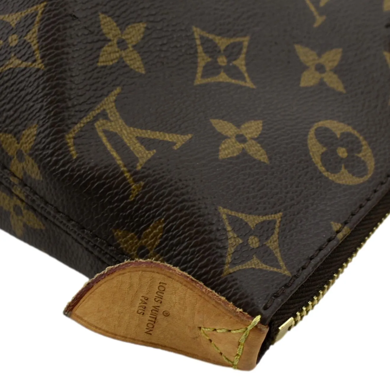 LOUIS VUITTON Iena PM Monogram Canvas Shoulder Bag Brown