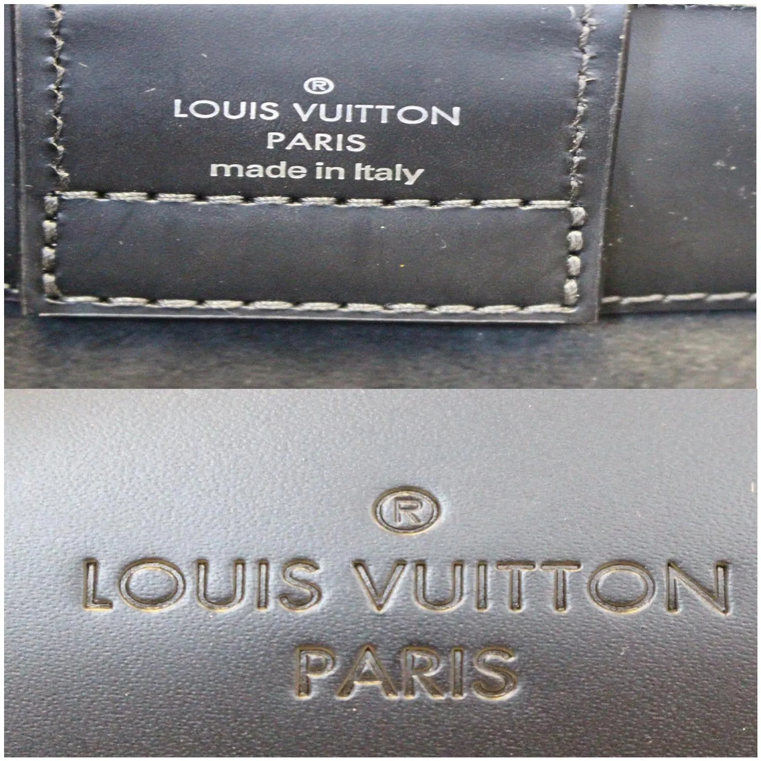 LOUIS VUITTON Kleber PM Epi Leather Shoulder Bag Black