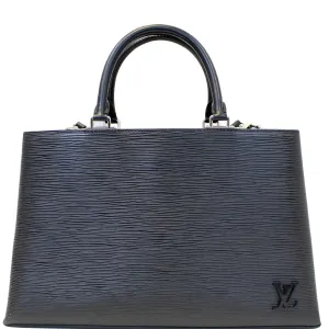 LOUIS VUITTON Kleber PM Epi Leather Shoulder Bag Black