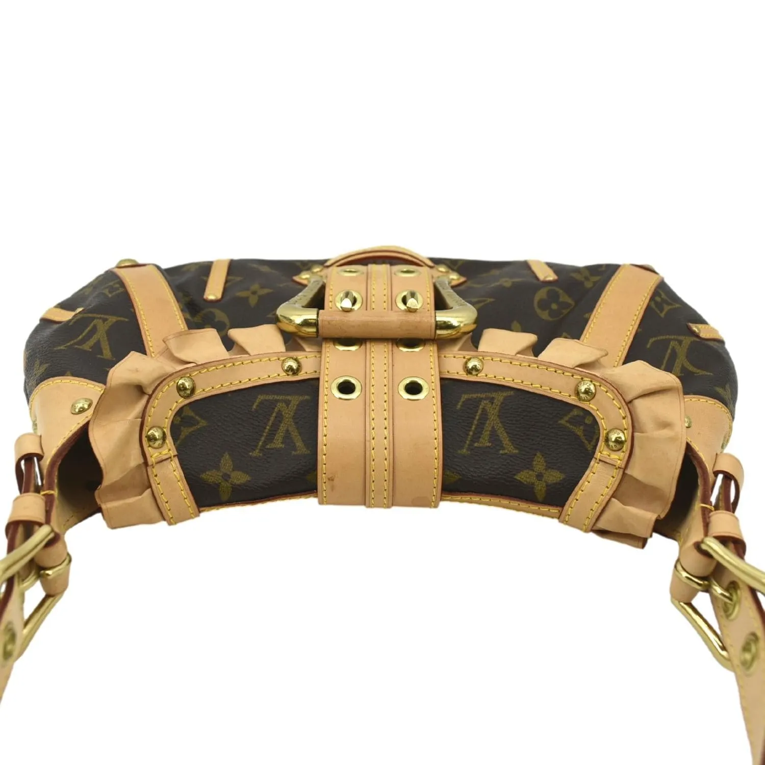 LOUIS VUITTON Leonor Limited Edition Monogram Canvas Shoulder Bag Brown