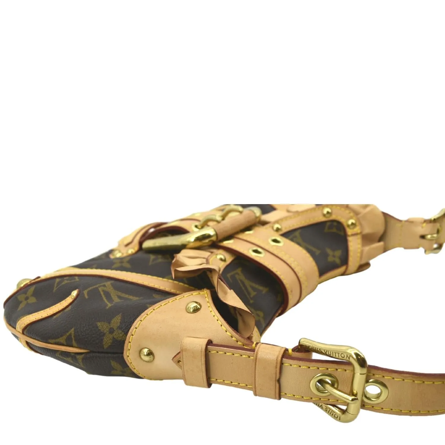 LOUIS VUITTON Leonor Limited Edition Monogram Canvas Shoulder Bag Brown