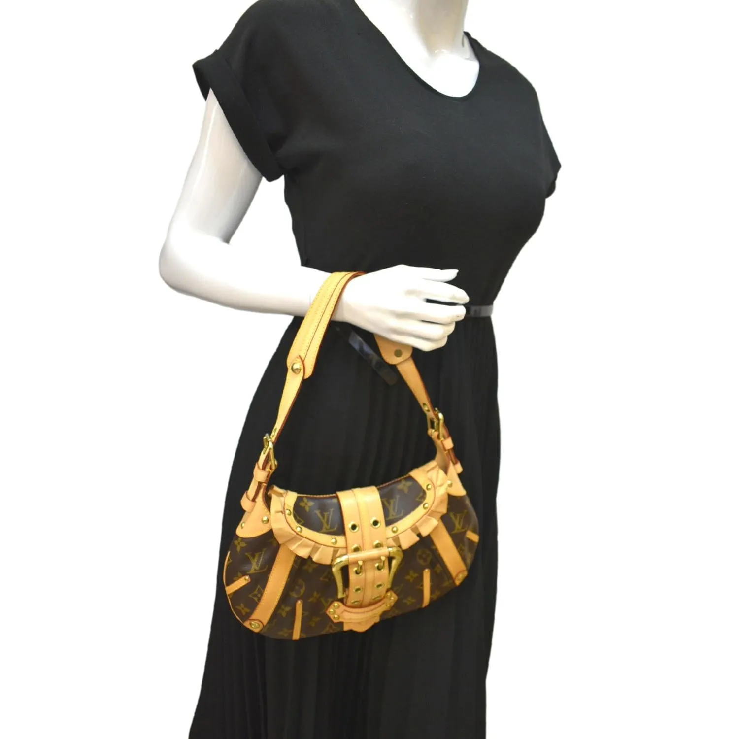 LOUIS VUITTON Leonor Limited Edition Monogram Canvas Shoulder Bag Brown