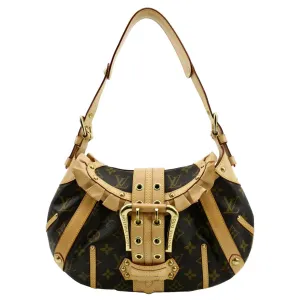 LOUIS VUITTON Leonor Limited Edition Monogram Canvas Shoulder Bag Brown