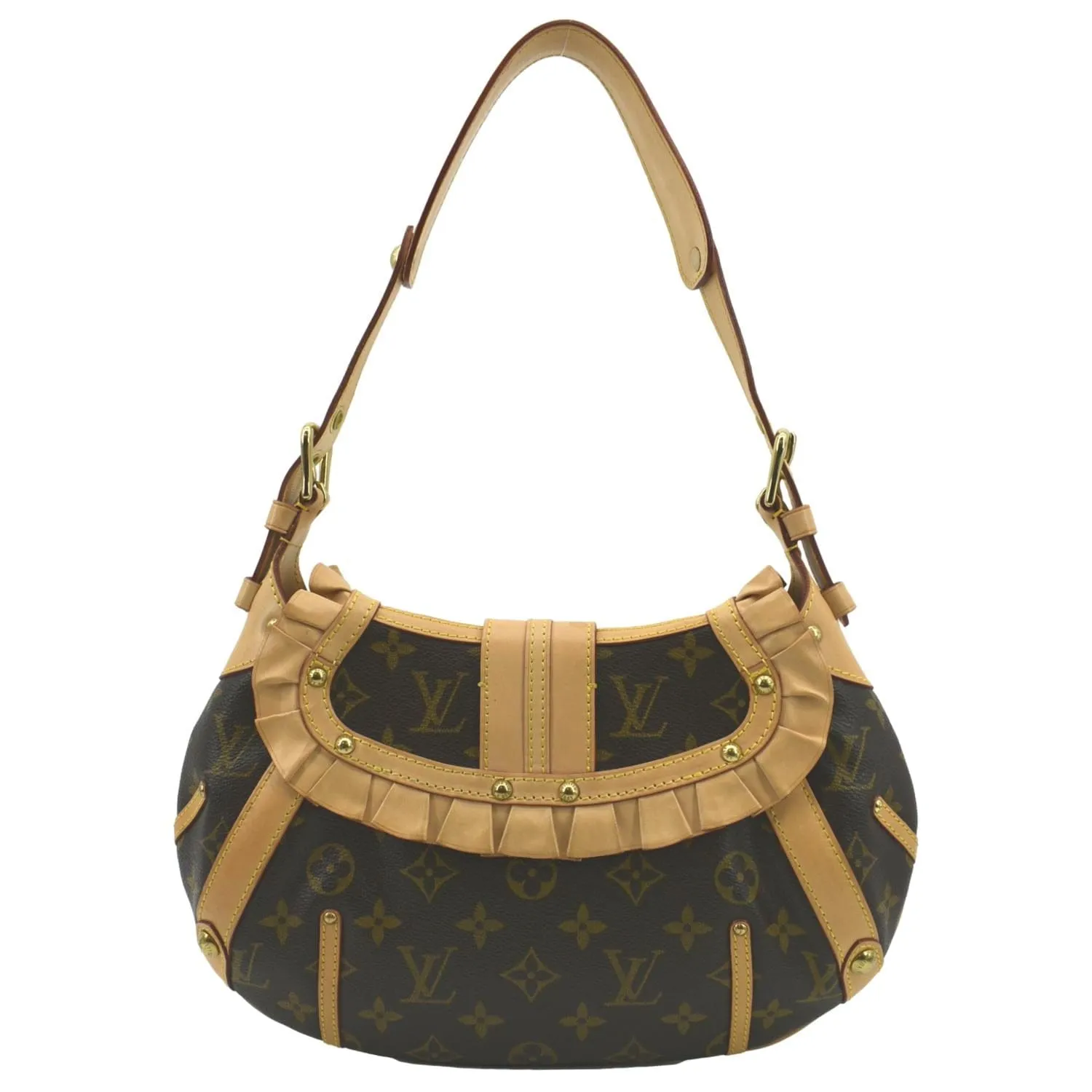 LOUIS VUITTON Leonor Limited Edition Monogram Canvas Shoulder Bag Brown