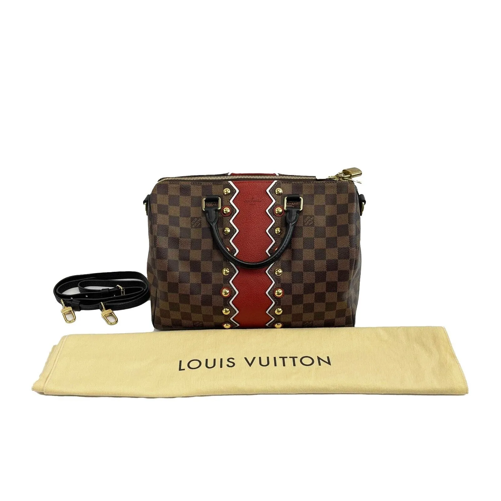 Louis Vuitton - LV Damier Ebene Karakoram Speedy Bandouliere 30 w/ Strap