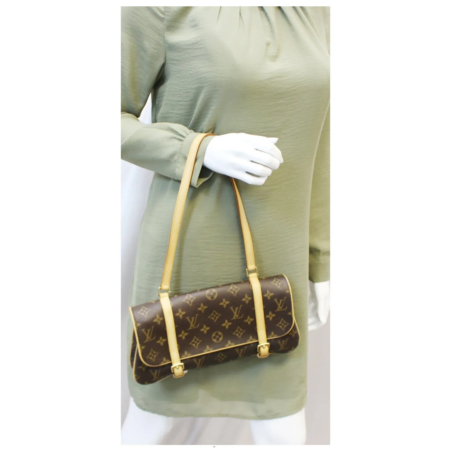 LOUIS VUITTON Marelle MM Monogram Canvas Shoulder Bag