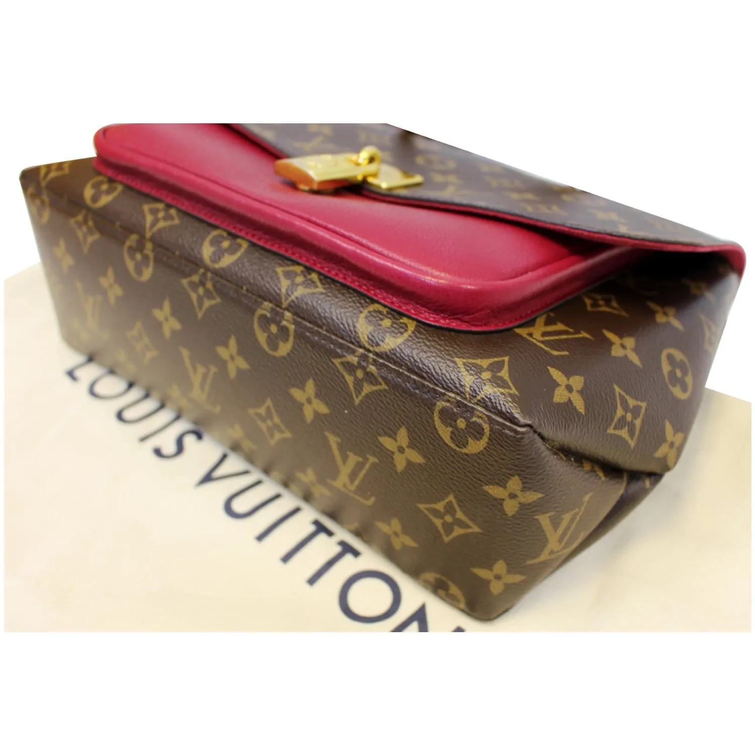 LOUIS VUITTON Marignan Monogram Canvas Messenger Shoulder Bag Lie De Vin