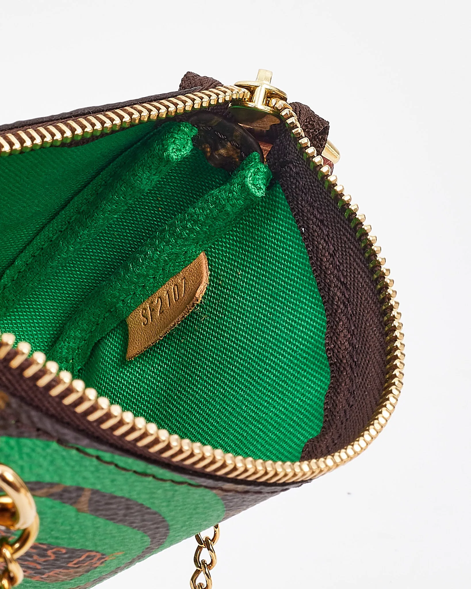 Louis Vuitton Monogram & Green Canvas Tahitienne Hawaii Mini Pochette Accessoires